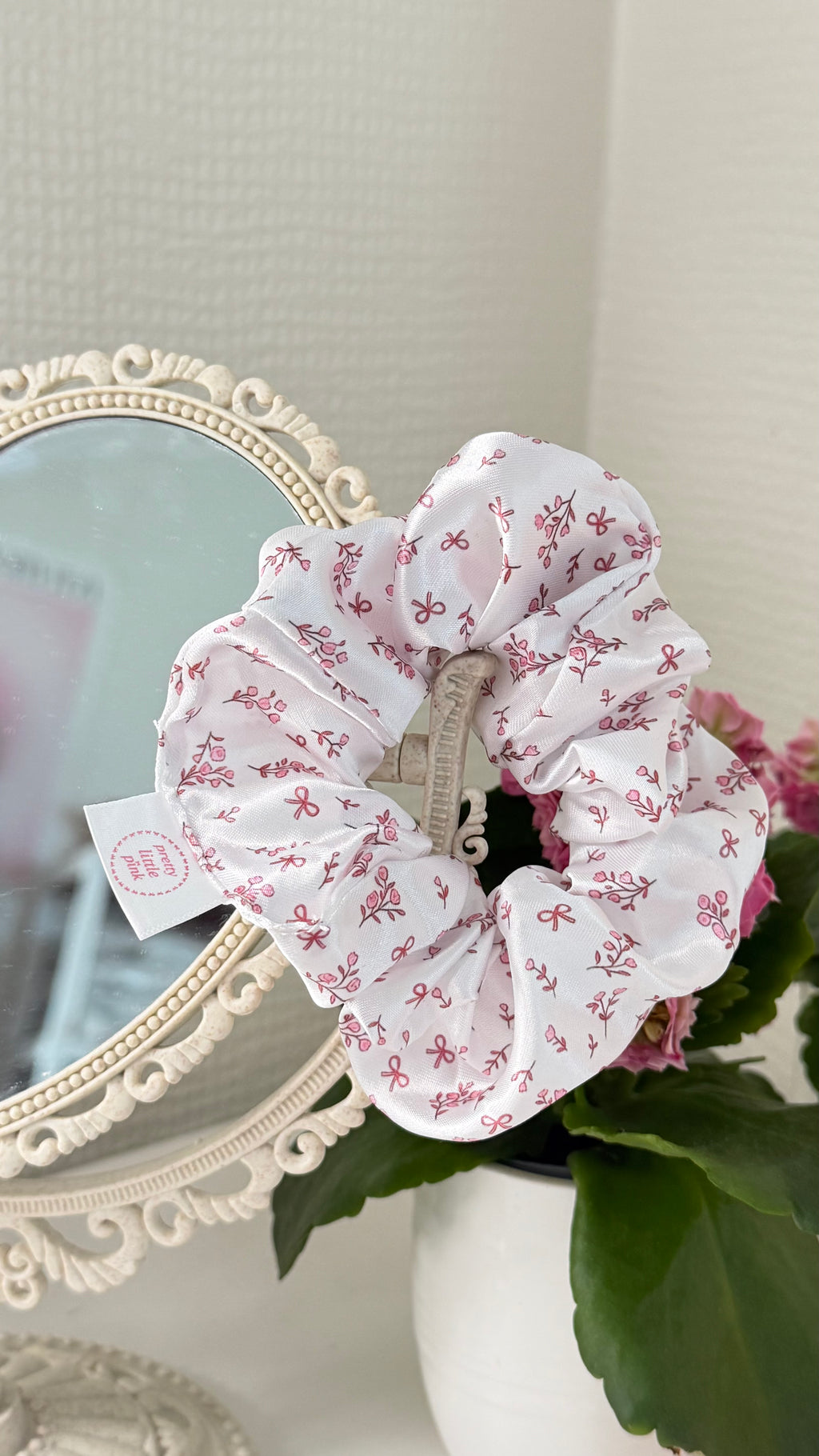Floral Bow Scrunchie